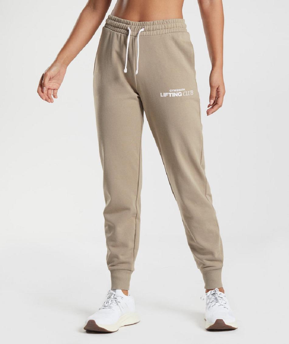 Pantalones Jogger Gymshark Social Club Mujer Marrones | CO 2615RVD